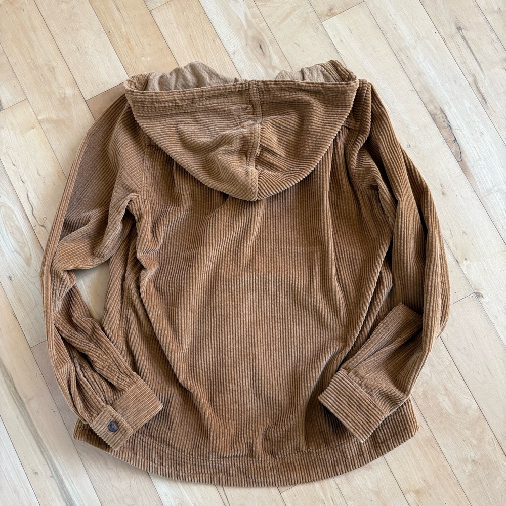L.L. BEAN Corduroy Soft Full Zip with Pockets in Saddle Brown Size XS - Picture 2 of 14